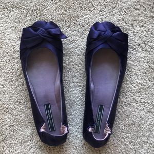 Ann Taylor satin ballet flats